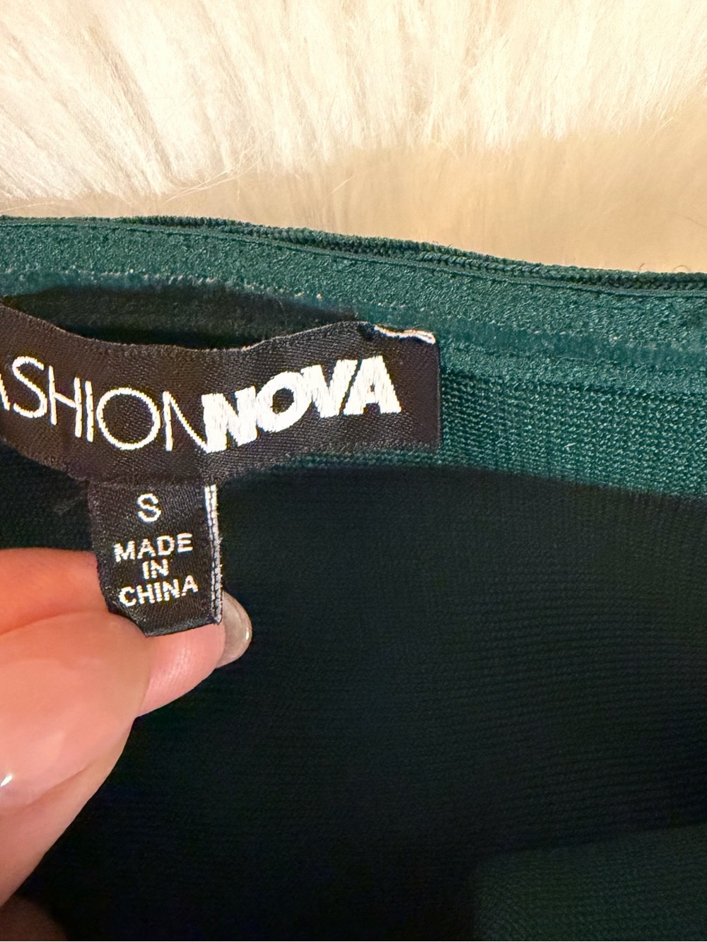 Fashion Nova Emerald Green Strapless Wide Leg Jumpsuit Size S - Picture 7 of 14